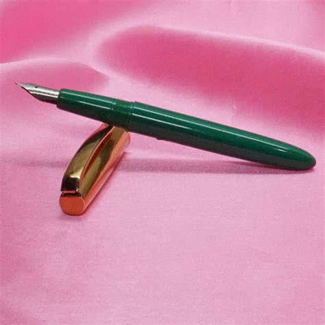 Bril B1 Green Color Body Gold Color Cap No.5 SSF Folded Nib Eye Dropper ...
