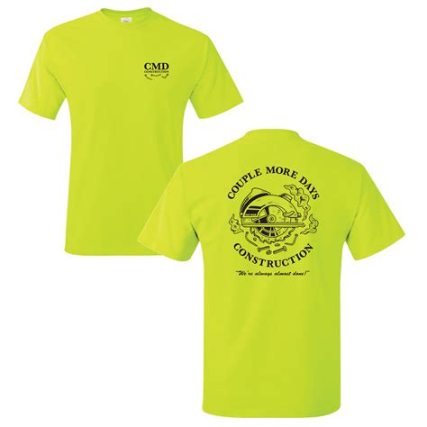 Couple More Days Construction - Safety Green Tee – Dude Dad