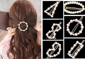 Balirava 6 Pcs Pearl Hair Clips For Women, Hair Accessories For Women ...