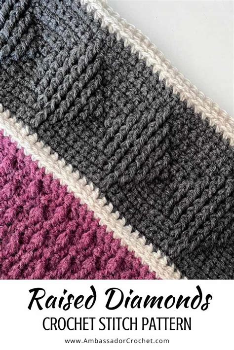 Image result for Raised Stitch Crochet Pattern