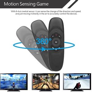 Amazon.in: Buy VOOCME Universal TV Remote Air Mouse, Wireless Keyboard ...