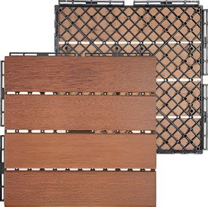 Plantex Tiles for Floor-Interlocking Wooden Tile Garden Deck Tile-Pack ...