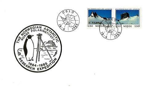 Queen Maud Land – Antarctica Covers – Norway 1985 – Stamp Digest
