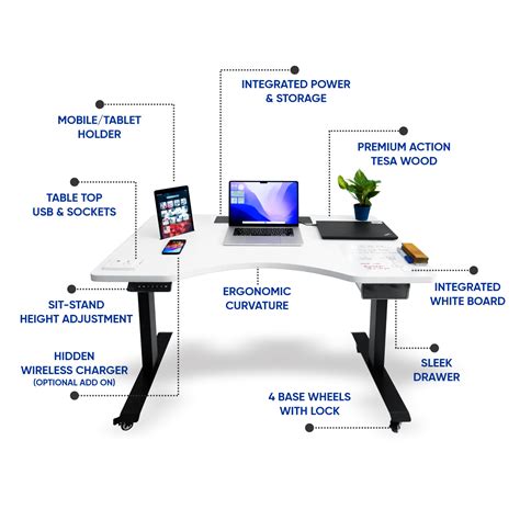 Desko -India's Most Advanced Sit-Stand Desk | 12+ Smart Features