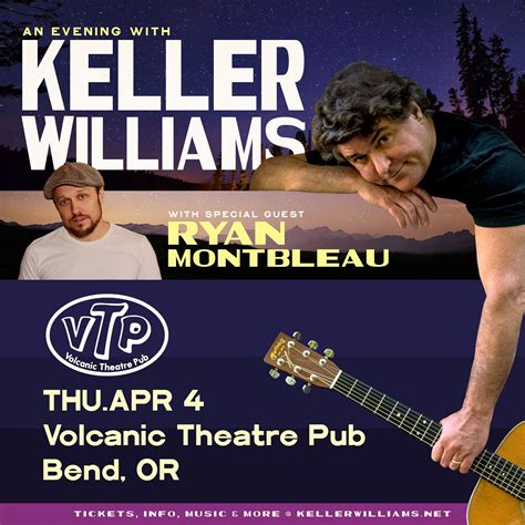 Keller Williams w/ Ryan Montbleau Tickets at Volcanic Theater Pub in ...