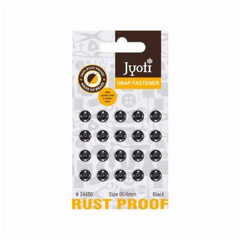 Snap Fastener - Jyoti Black Snap Fastener (Size 0 /7 MM) Manufacturer ...