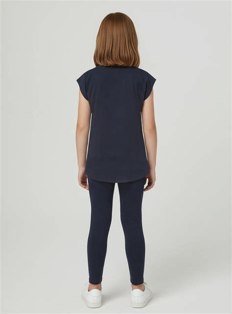 Buy Girls Printed T-shirt and Leggings Set Online at just Rs. 599.0 ...