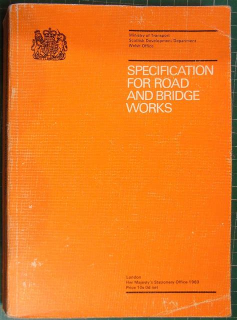 Buy Specification for Road and Bridge Works Book Online at Low Prices ...