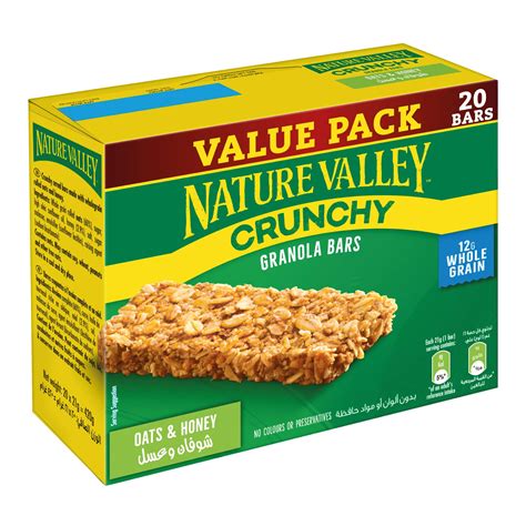 Buy Nature Valley Granola Bar 1 Box X 20 Single Bars , Crunchy Oats ...