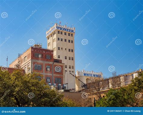 Sunny View of the Pioneer Flour Mills Editorial Photo - Image of daytime, pioneer: 241136541