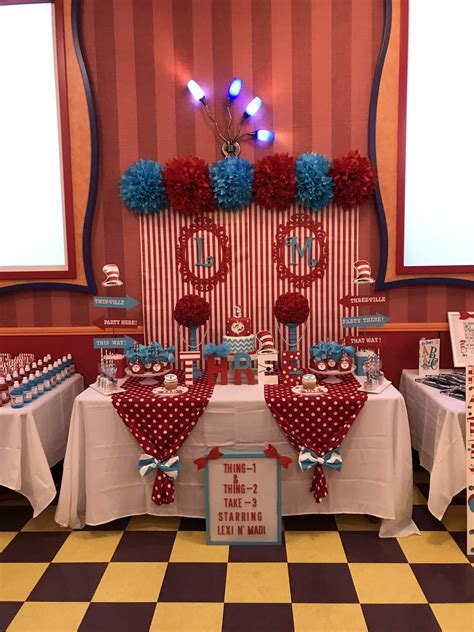 Thing 1 and Thing 2 Birthday Party Ideas | Photo 11 of 21 | Catch My Party
