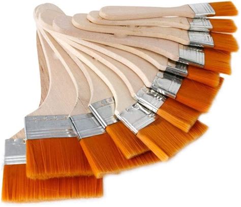 KAMAL® Flat CHAPTA (WASH) Brush in Bleached HOG Hair (Super White ...