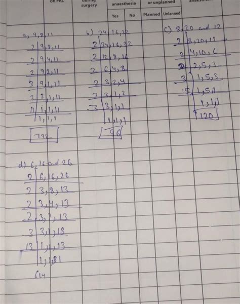 2. Find the common factors of (a) 9, 8 and 11.(b)24,16 and 32.(c)8 ...