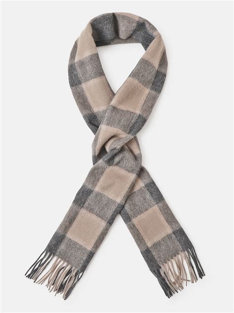 Shop Bruun & Stengade Men Brown Checked Fringed Muffler Online – Iconic ...