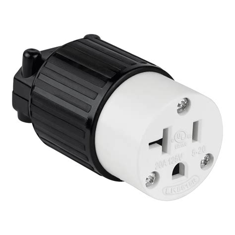 ENERLITES NEMA 5-20R Straight Blade Connector, Female Plug Replacement ...