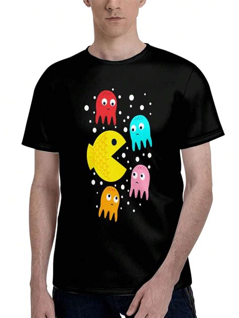 Fashion Mens T Man Shirts Pac-Fish For Man Mens T-Man Shirt Character ...