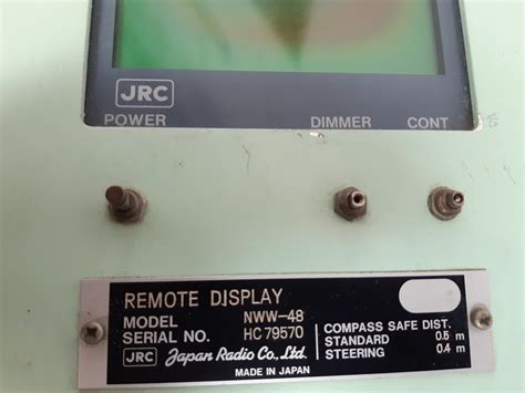 Jrc nww-48 remote display – Aeliya Marine