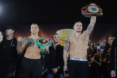 Photos from Usyk vs Briedis weigh-in – RingSide24
