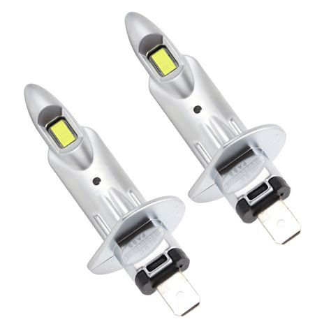 2PCS H1 LED Headlight Kit 1400LM Globes Car Bulbs High Low Beam 6500K ...