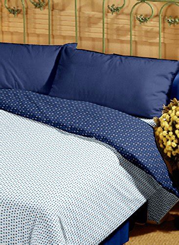 Bianca Mezzo Cotton Single Dohar - White and Navy Blue : Amazon.in