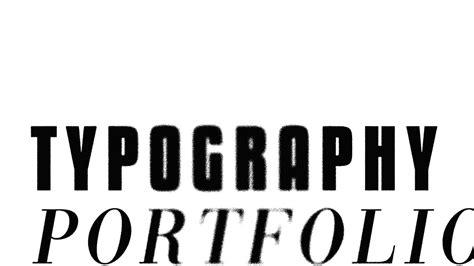 Image result for Typography Portfolio Design