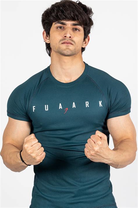 Buy Fuaark Checks T-shirt Bottle Green | Snug Fit Tshirts – FUAARK