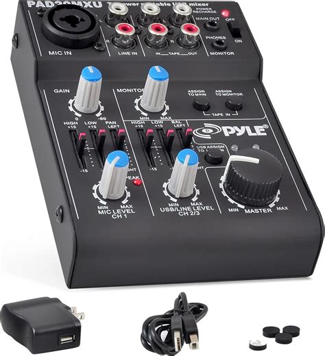 Pyle 5 Channel Audio Mixer - DJ Sound Controller India | Ubuy