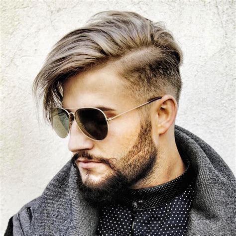 Long Top Short Sides Hairstyle- 11 Beard that Suits this style