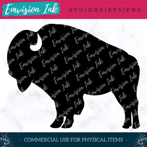 Buffalo SVG Bison SVG Buffalo DXF Buffalo Clip Art Buffalo Cut File ...
