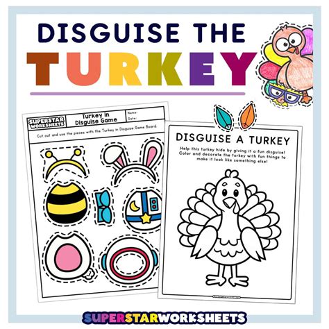 Free Printable Hide A Turkey Template | Rossy Printable