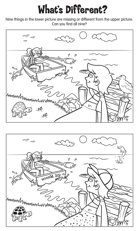 Printable Spot The Difference Worksheets - Printable JD