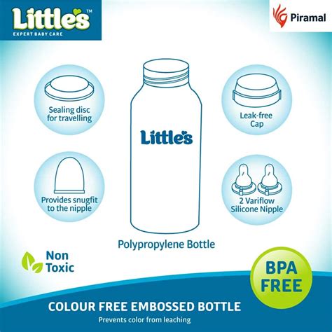 Buy LITTLE'S CLASSIC MINI PINK FEEDING BOTTLE - 120ML Online & Get Upto ...