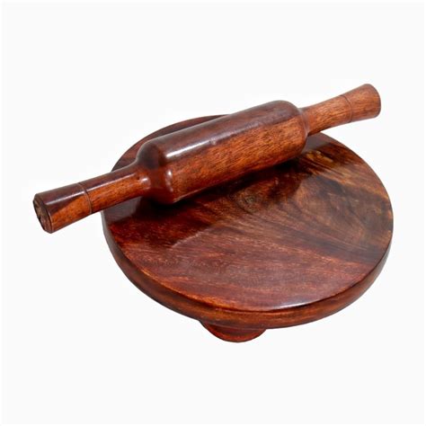 Buy S S Wood Nation Sheesham Wooden Pure Rosewood Wooden Chakla Belan ...