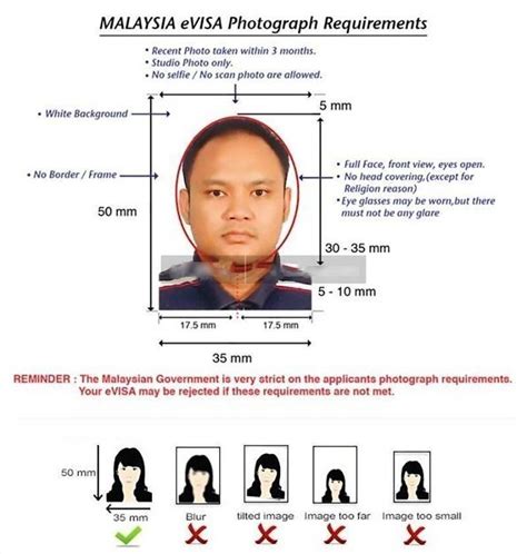 马来西亚签证照片要求及手机拍照制作方法 - 护照签证照片