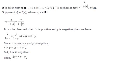 Show that the function f : R → {x ∈ R : -1