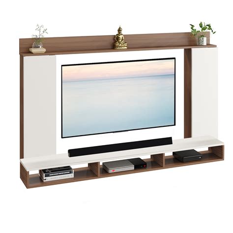 FURNEASER Morris Engineered Wood Wall Mount TV Unit/Set Top Box Stand ...