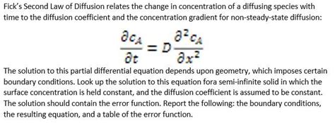 Image result for Diffusion Rate Equation