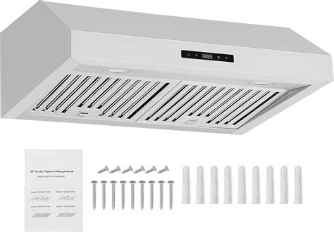 Range Hood 30 Inch, 400CFM Stainless Steel Kitchen Stove Vent Hood 3 ...