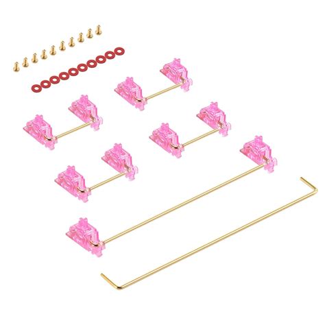 DUROCK V2 PCB Mount Screw in Stabilizers, Miami Vice Pink MVP Keyboard ...
