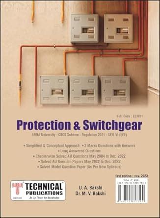 Protection and Switchgear for BE Anna University R21 CBCS (VI - EEE ...