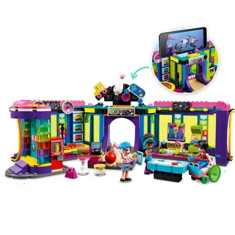 LEGO Friends Roller Disco Arcade Set with Andrea 41708 | The Entertainer