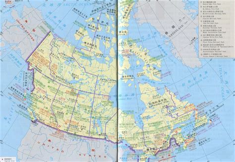 加拿大旅游资源地图 - 加拿大地图 - 地理教师网