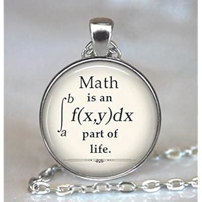 QUTA Math is an Integral Part of Life Necklace, Math India | Ubuy