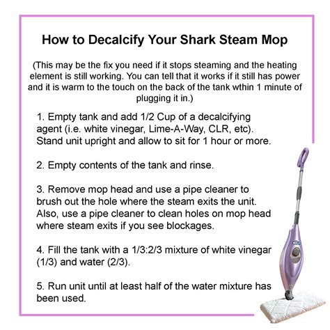 Steam Mop Shark Instructions at Herbert Jones blog