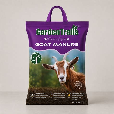 GardenTrails Premium Organic Goat Manure for Plants - 5 Kg