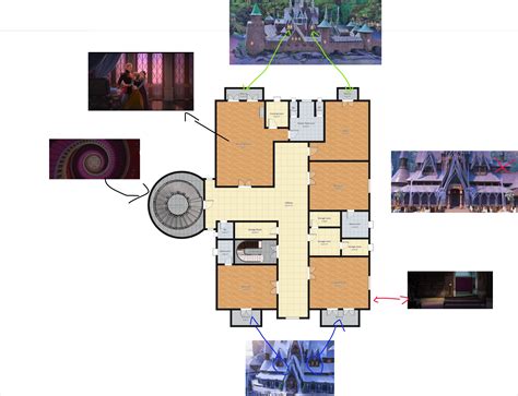 Arendelle Castle floor plan (update) https://www.reddit.com/r/Frozen ...