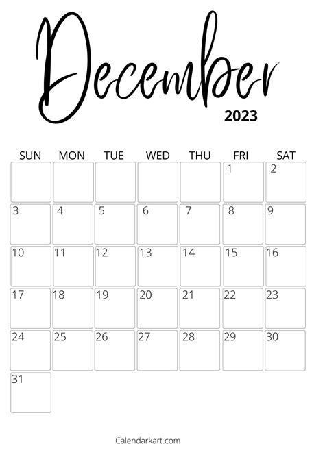 Free Printable December Calendar - Printable New Year Banners