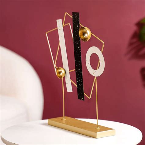 Abstract 3D Metal Table Decor Online - Premium Decor Object | Nestasia