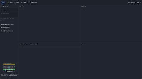 Image result for JS Fiffle