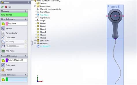 SolidWorks Loft Using Multi Plane 的图像结果